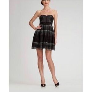 BCBGMAXAZARIA Elegant Black Strapless Dress SIZE 0